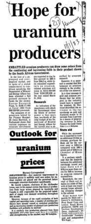 Mining Other Minerals 1983 - 1987