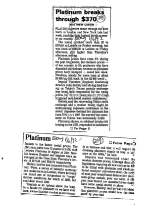 Mining Other Minerals 1992