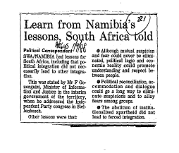 Namibia General 1988 - 1989