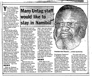 Namibia General 1990 - 1991