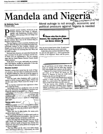 Nigeria General 1995 - 1997