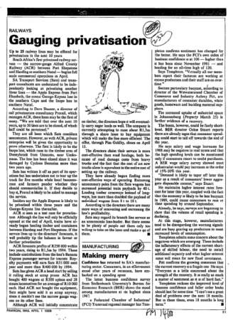 Ownership & Control 1988
