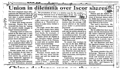 Ownership & Control 1989 - 1990