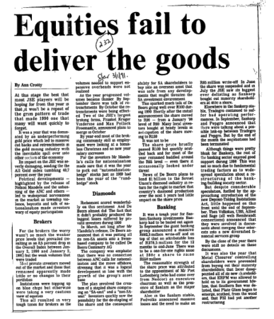 Ownership & Control 1991 A