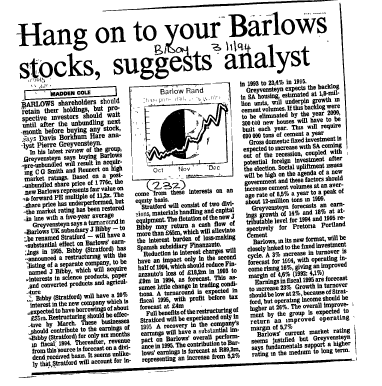 Ownership & Control 1994 A