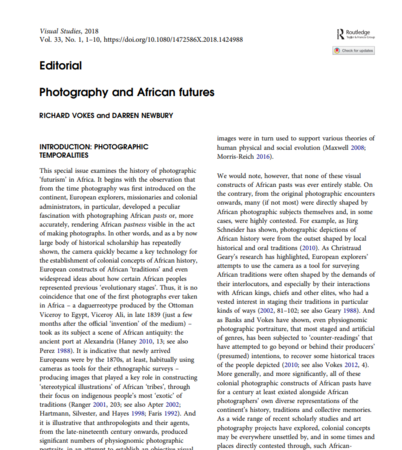 Photography and African Futures by Richard Vokes and Darren Newbury