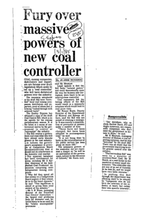 Prices Controls 1985 - 1993
