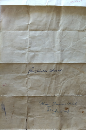 Prison letter from Petros Sipho Mkhize to Zondi, Soweto, addressed to Miss Jumaima Mbele