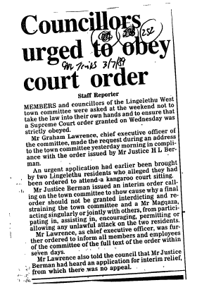 Public Sector Government Justice 1989 - 1990 B