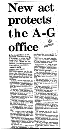 Public Sector Government Justice 1993 A