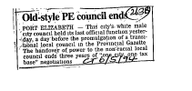 Public Sector Government Local Authority - Eastern Cape 1995 - 1998