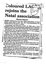 Public Sector Government Local Authority - KZN 1982 - 1987