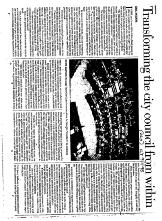 Public Sector Government Local Authority - W Cape 1998