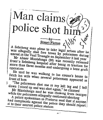 Public Sector Government Police 1985 A