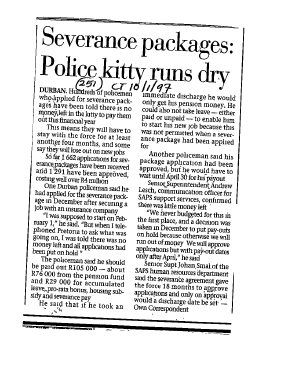 Public Sector Government Police 1997