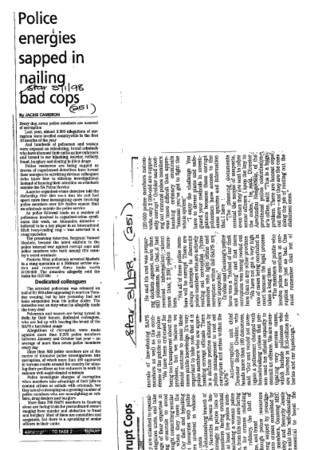 Public Sector Government Police 1998 A
