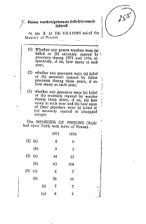 Public Sector Government Prisons 1975 - 1980