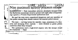 Public Sector Government Prisons 1986 - 1987