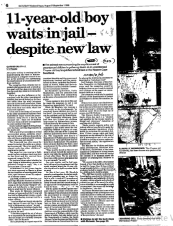 Public Sector Government Prisons 1996 - 1997