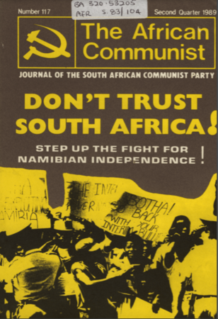 The African Communist No 116, First Quarter 1989