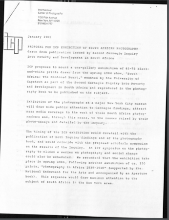 Alex Harris' proposal for Cordoned Heart exhibition