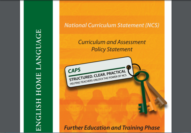CAPS Grades 10 - 12: English Home Language