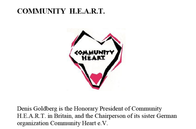 Chapter 26 Community H.E.A.R.T. by Denis Goldberg
