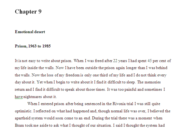 Chapter 9 Emotional desert: Prison, 1963 to 1985 by Denis Goldberg