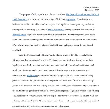 The Internal Securities Act, No.74 of 1982, Section 29 by Danielle Vazquez