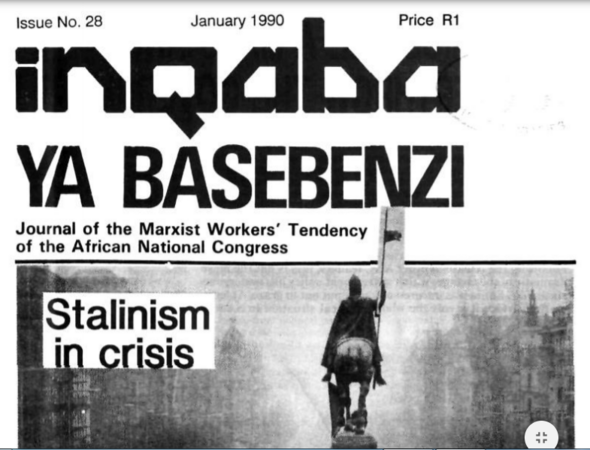 Inqaba ya basebenzi Number 28, January 1990