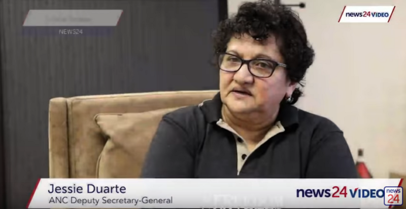 Jessie Duarte on losing her cool with journalist, 2 April 2018