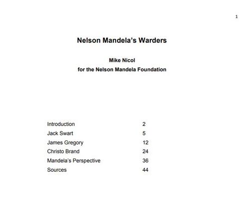 Nelson Mandela’s Warders