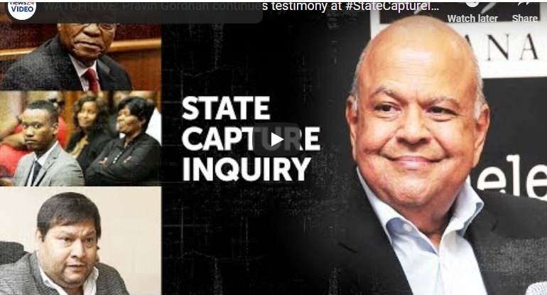 Pravin Gordhan continues testimony at State Capture Inquiry, 20 November 2019