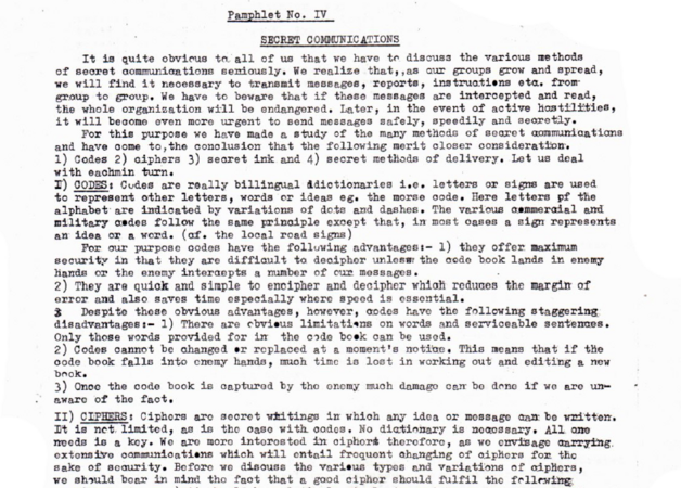 Yu Chi Chan Club Pamphlet No. IV - Secret Communication by Allison Drew
