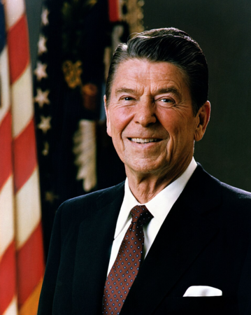 American President Ronald Reagan Source:Wikipedia