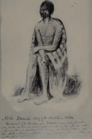 Chief Sikonyela of the Tlokwa in 1834. Source Wiki Commons