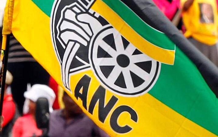 ANC flag raised at the funeral of John ‘Hennie’ Ferus