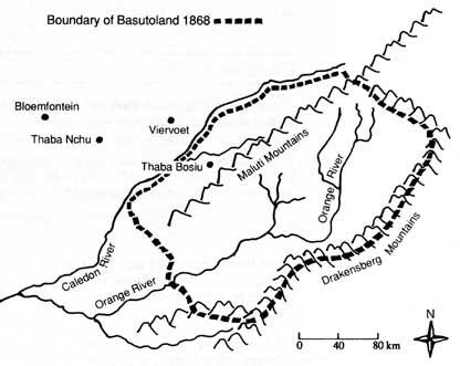 Basutoland (now Lesotho) becomes British territory