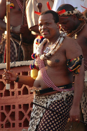 Mswati III becomes King of Swaziland