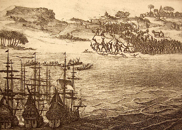 Khoikhoi warriors defeat Portuguese thieves