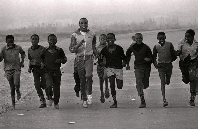 Athlete Mathews Motshwareteu enters the annals of the country’s athletics history after only five weeks of track athletics