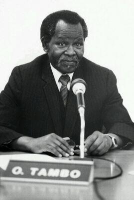 ANC President, Oliver Tambo, denies that the ANC is in secret negotiations with the South African government