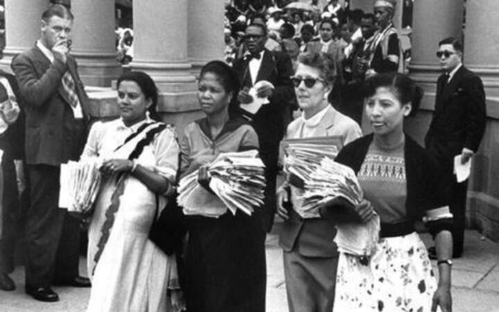 Women's March 9th August 1956 Union Buildings © Baileys Archives
