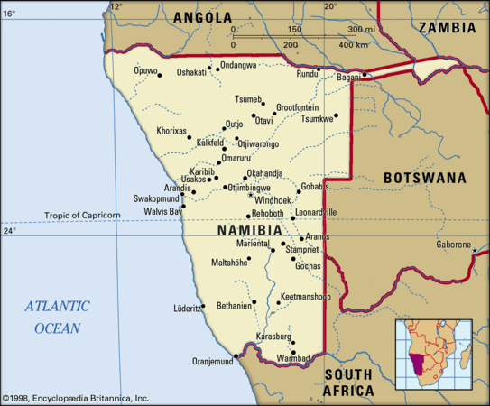 Namibian Timeline