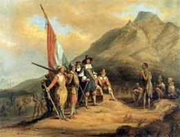 Van Riebeeck lands at the Cape