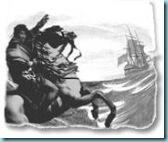 Wolraad Woltemade drowns at sea after saving 14 people from a sinking ship