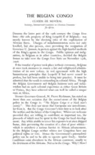 The Belgian Congo