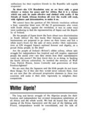 Editorial notes: Whither Algeria?