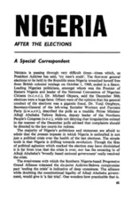Nigeria after the elections