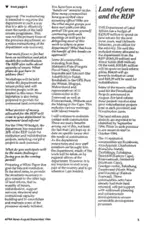 Land reform and the RDP